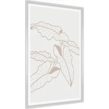 Obraz Plakát na zeď Drobné LÍSTKY Line-Art Boho 60x80