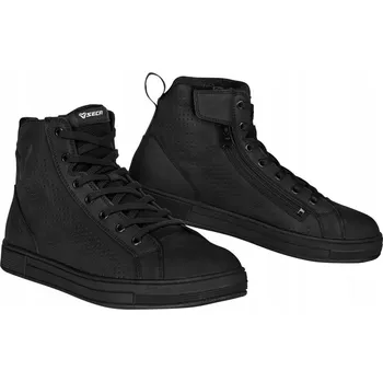 Moto obuv SECA KOŽENÉ MOTO BOTY DO MĚSTA KENT II TENISKY NUBUK ČERNÉ 36