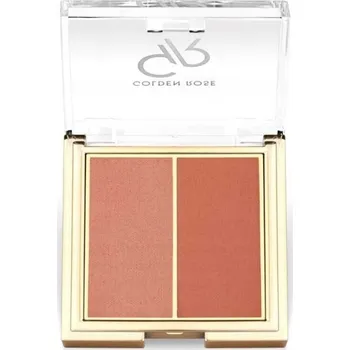 Tvářenka Lisovaná tvářenka mix odstínů Golden Rose ICONIC BLUSH DUO PEACHY CORAL 6 g