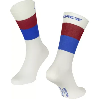 Pánské termo ponožky FORCE Ponožky Force Rainbow velikost L - XL barva bílá