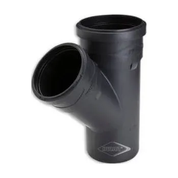 kanalizace Ostatní HULIOT ULTRA SILENT USEA odbočka 45° DN125/125, odhlučněná, PP-MD, černá