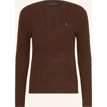 Pánská móda Polo Ralph Lauren Pánský Svetr, hnědá, XL