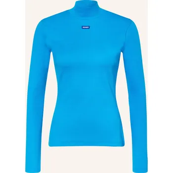Dámské tričko Hugo Dámské Tričko S Dlouhým Rukávem Easy, modrá, 38