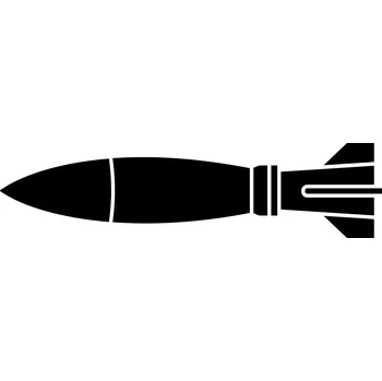 Samolepící dekorace Samolepka na stěnu atomová bomba 15 cm x 12 cm