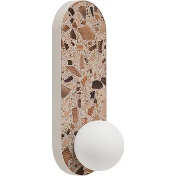 Nástěnné svítidlo Kaspa, Nástěnné svítidlo Legra oválné, krémové - Formadore