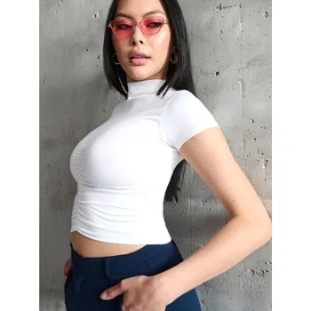 Dámská halenka Sinsay - Halenka se stojáčkem - bílá - 8670J-00X - 8670J-00X-XXS-1