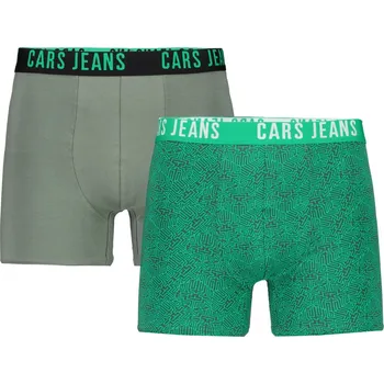 Trenýrky Pánské trenýrky Cars Jeans BASCO 2 PACK 6246744 Moss Velikost: L