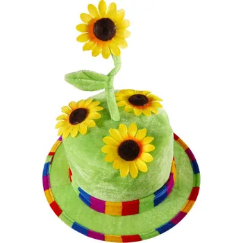 CB Zelený cylindr s kopretinou