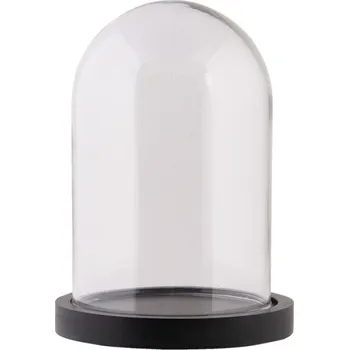 Černý podnos se skleněným poklopem Clayre & Eef