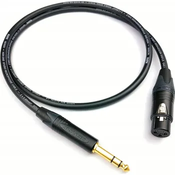 Audio kabel Kabel XLR - jack 6,3 mm LGJ Group KLOTZ MC5000 XLR F Jack TRS NEUTRIK 4m 4 m (XLR samice - 6,3 mm jack, 4 metry)