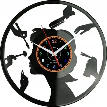 Hodiny Nástěnné hodiny do kosmetického salonu - vinylová deska - moderní dekorace - dárek