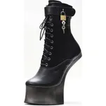 Kotníkové boty na vysoké platformě 17 cm Velikost: 45, Barva (Varianta): Blk-Silver in stock