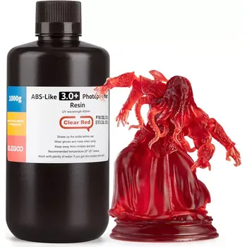 Filament ELEGOO ABS-Like 3.0 Plus Clear Red, 1 kg (ELEGOO ABS-Like 3.0 Plus čirá červená, 1 kg)