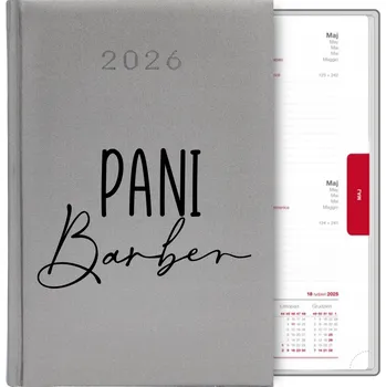 Kalendář Knižkový kalendář 2026 A5 stříbrný