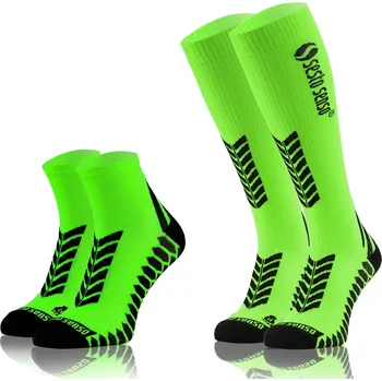 Dámské ponožky Sesto Senso 2 páry běžeckých ponožek – vysoké a nízké – velikost 39-42, zelené