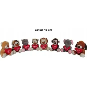 Figurka Zvířata se srdcem 15 cm MIX