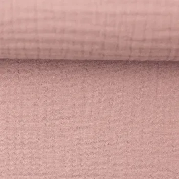 Mušelín – dvojitá gázovina mušelín barva: starorůžová 433