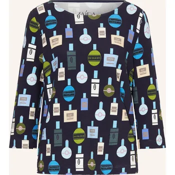 Dámské tričko Zaída Dámské Tričko S 3/4 Rukávem, tmavě modrá / krémová /...