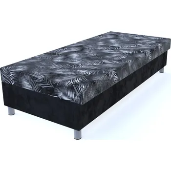 Postel Válenda Botanical BW/černá lamelová s HR matrací na nohách