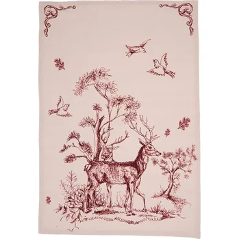 Utěrka Kuchyňská utěrka Bavlna Sob Stromy Ptáci 50x70 cm. C&E