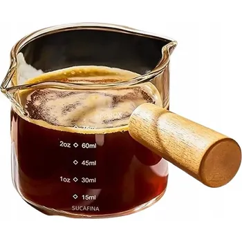 Skleněná konvice na kávu čirá přelévací konvička pro domácí kavárny 500 ml