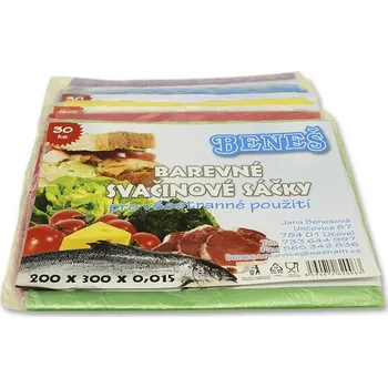 Sáček na potraviny sáčky 20x30cm- 30ks-svačinové barevné, MI Rychlá expedice, doprava zdarma od 999,-