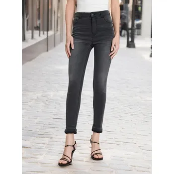 Dámské džíny Sinsay - Džíny skinny se středně vysokým sedem - černá - 4461Z-99J - 4461Z-99J-32-1