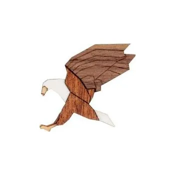 Brož Brož Eagle Brooch ze dřeva s praktickým zapínáním a možností výměny či vrácení do 30 dnů zdarma. - BR118