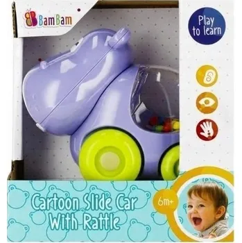 Hračka pro nejmenší HRAČKA PRO MIMINKO VÝBAVIČKA CHRASTÍTKO VOZIDLO HROŠÍK BAM BAM DÁREK