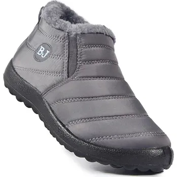 Pánská zimní obuv Zateplené unisex boty vhodné na zimu a doma Barva: Šedá, Velikost: 44