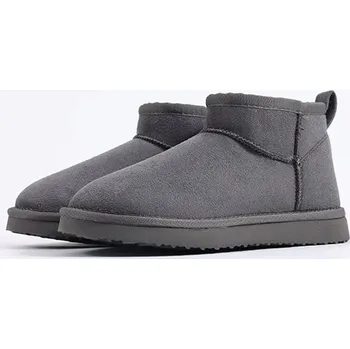 Dámská obuv Zimní dámské kotníkové boty s teplou vnitřní podšívkou Barva: Šedá, Velikost: 41