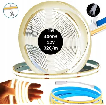LED páska LED pásek 12V 1m 320 diod bílá neutrální 4000K IP20