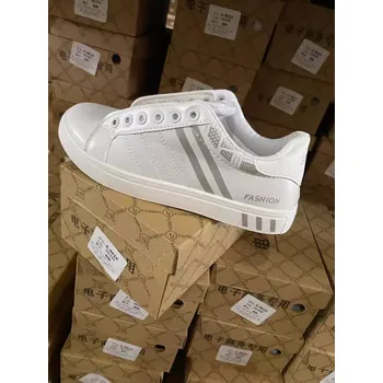 Pánské tenisky Pánské sportovní tenisky s proužky Velikost: 43, Barva (Varianta): 8618 white silver