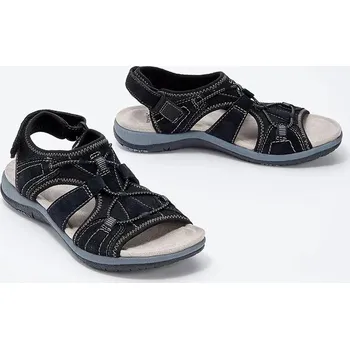 Dámské sandále Pohodlné dámské sandály na léto a plážové procházky Barva: Černá, Velikost: 36