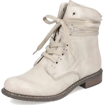 Dámské kozačky Dámská kotníková obuv RIEKER 71218-62 béžová W5 37