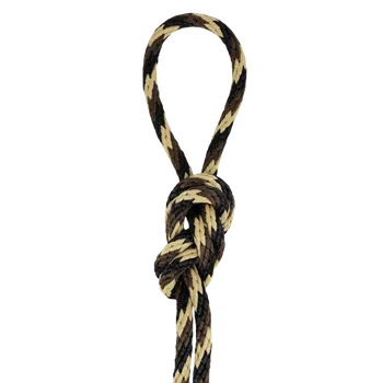 Lano Spiroidní lano 10mm maskáč černá/hnědá/béžová