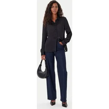 Guess Košile W5YH1A WHCR2 Černá Regular Fit L