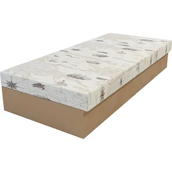 Postel Válenda Mapa/béžová 200 × 80 cm pružinová