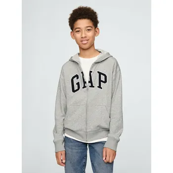 Chlapecká mikina GAP Chlapecké Dětská mikina s logem Gap Šedá 140/146 (2738380)
