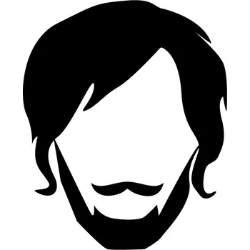 Samolepící dekorace Samolepka na stěnu Pánský účes 7f 15x10 cm