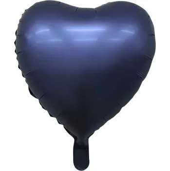 Balónek Id_5284 Fóliový Balón Srdce Tmavě Modré Granátové Srdíčko BALÓNKY HEART