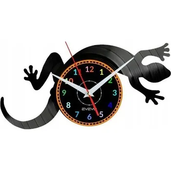 Hodiny GEKON ZVÍŘE HODINY NÁSTĚNNÉ VINYLOVÁ DESKA DÁREK PAMÁTKA NAROZENINY PRO NI