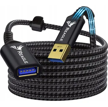 Datový kabel REAGLE USB 3.1 GEN1 Prodlužovací Kabel 1M, USB-A 3.0, 5 GB/s