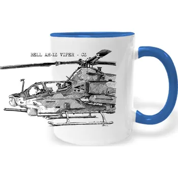 Hrnek - Vrtulník BELL AH-1Z VIPER - CZ Barva: Modrá