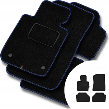 autokoberec Velurové autokoberce Motos RE08-S1D00000, sada 4 ks