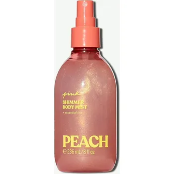 Tělový sprej Victoria’s Secret PEACH třpytivá mlha na tělo & tělový sprej PINK 236 ml