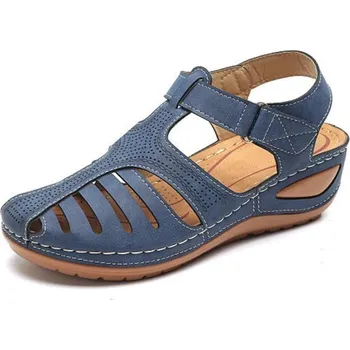 Dámské sandále sandály s ortopedickou stélkou pro pohodlnou chůzi Barva: Modrá, Velikost: 44