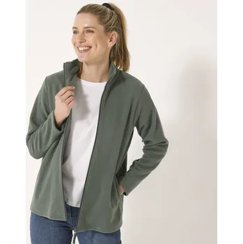 Pánská mikina Blancheporte Fleecová mikina na zip bronzová 38/40