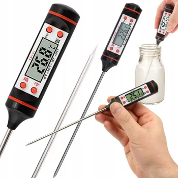 Kuchyňský teploměr KUCHYŇSKÝ TEPLOMĚR JEHLOVÝ ELEKTRONICKÝ SE SONDOU NA MASO PEČENÍ GRIL