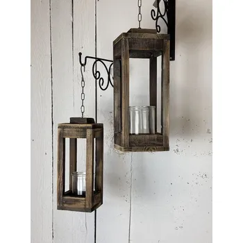 Lucerna Závěsné dřevěné lucerny Velikost: Malá
